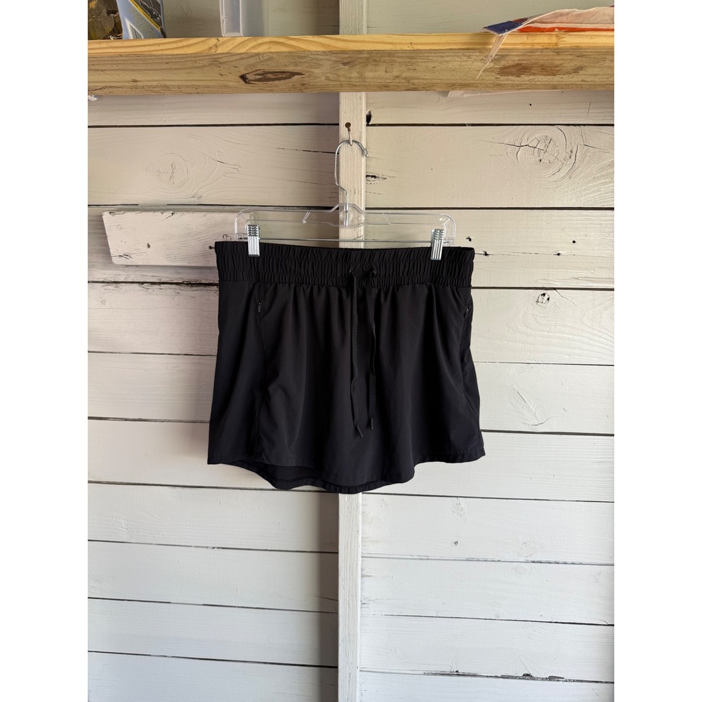 All in Motion Womens Black Athletic Skort Size L Zipper Pockets  Active